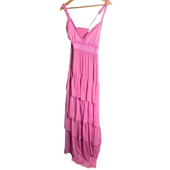 Likely Athena Maxi Dress Pink Sugar Size 14 - Picture 4 of 6